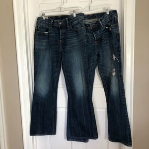 2 pairs Abercrombie & Fitch Men’s Bootcut Jean
